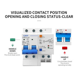 Integrated RCBO SPD 230V 10A Lightning Protection Residual Leakage MCB